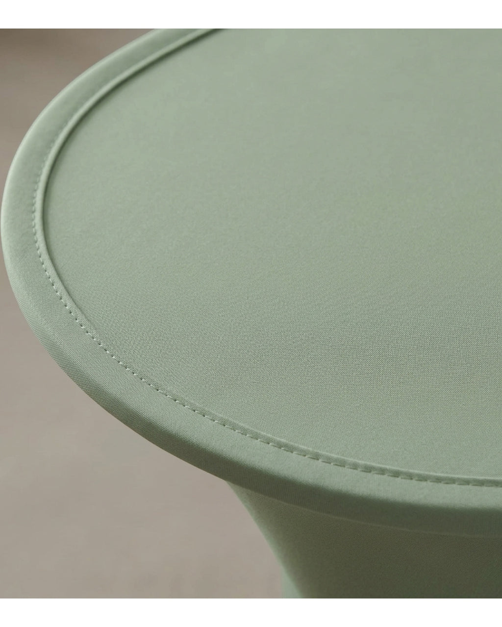 Wdkmp Oval Polyester Tablecloth Sage 60 by 102 Inch - Detail view