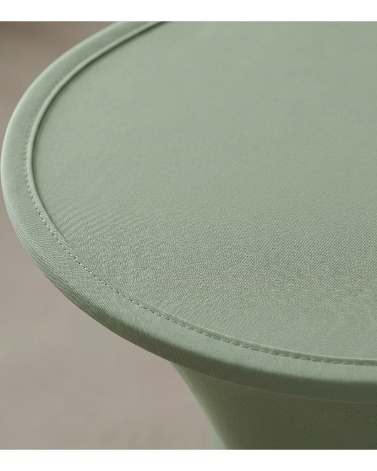 Wdkmp Oval Polyester Tablecloth Sage 60 by 102 Inch - Detail view