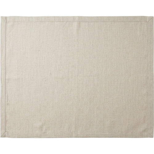 Wdkmp Rectangular Linen Blend Tablecloth Oatmeal 60 by 84 Inch - Product view